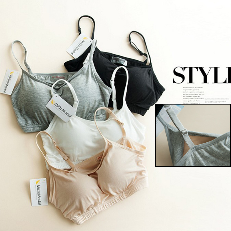 女半截吊带背心无钢圈运动抹胸