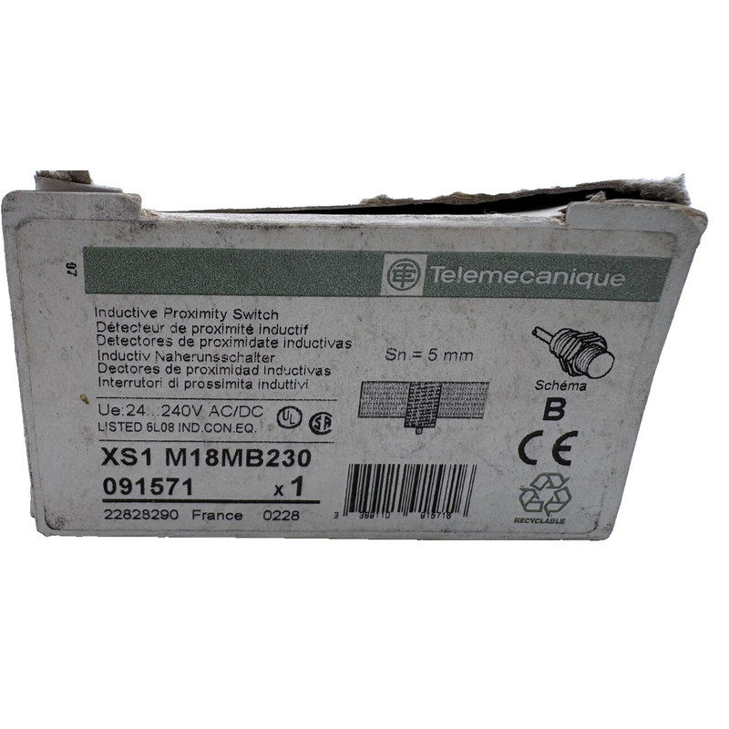 TELEMECANIQUE DETECTEUR DE PROXIMITE XS1 M18MB230 x1