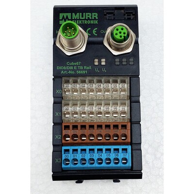 MURR ELEKTONIK TERMINAL MODULE # CUBE67 IP67 56691 DIO8/DI8