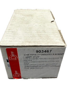 DIFF 903467 FILTRE FIOUL 2 CONDUITES A ROBINET D'ARRET FF3/8
