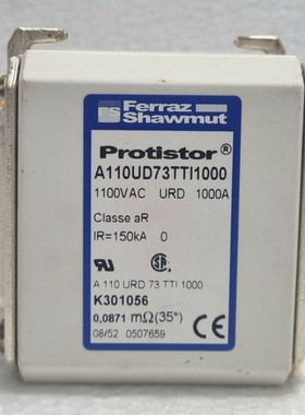 Ferraz Shawmut A110UD73TTI1000 PROTISTOR FUSE 1100V 1000A K3