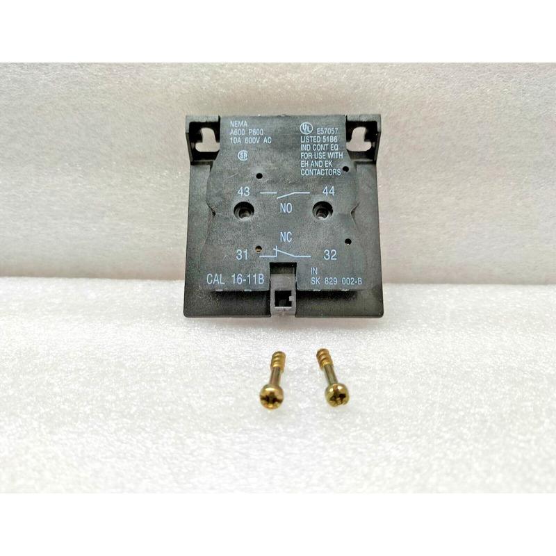 ABB CAL 16-11B 辅助接触块带尖叫夹端 10A 600VAC