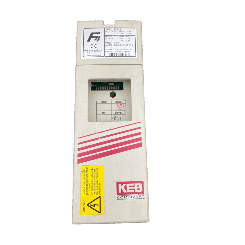 KEB F4 09.F4.S1D-1220/1.2 2.8kVA 1.5kW 2/4P COMBIVERT
