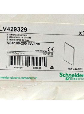 SCHNIEDER 电动 LV429329 Interphase Barriers 6P - 批量 10 件