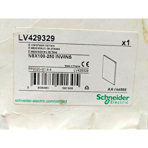 SCHNIEDER 电动 LV429329 Interphase Barriers 6P - 批量 10 件