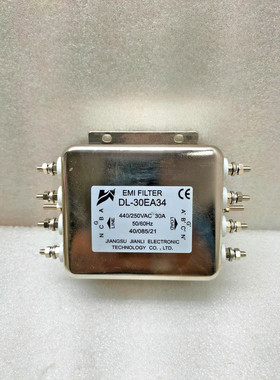 江苏建利电子 DL-30EA34 EMI 过滤器 440/250VAC 30A 50-60 Hz
