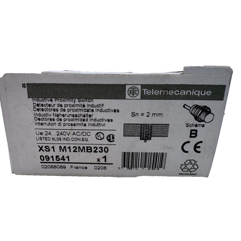 TELEMECANIQUE DETECTEURS DE PROXIMITE xs1-M12MB230 2mm x1