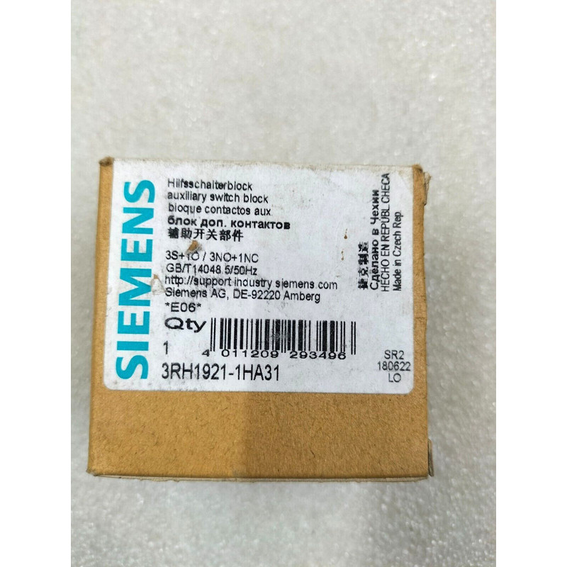 西门子 3RH1921-1HA31 辅助开关块