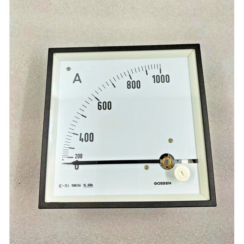 GOSSEN AQS 144 AMMETER 0-1000 AMPERES 1620EBE11