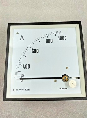 GOSSEN AQS 144 AMMETER 0-1000 AMPERES 1620EBE11