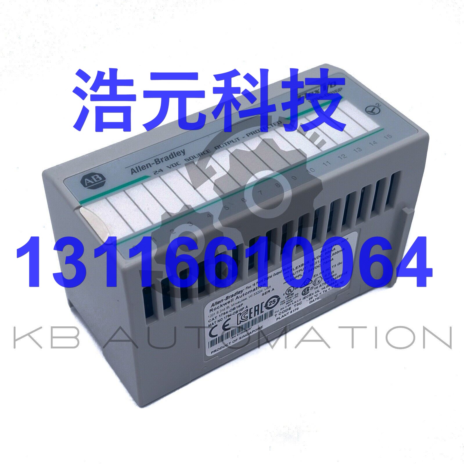 1794-OB16P Flex I/O 数字输出模块,16x 24VDC sourcing outputs,