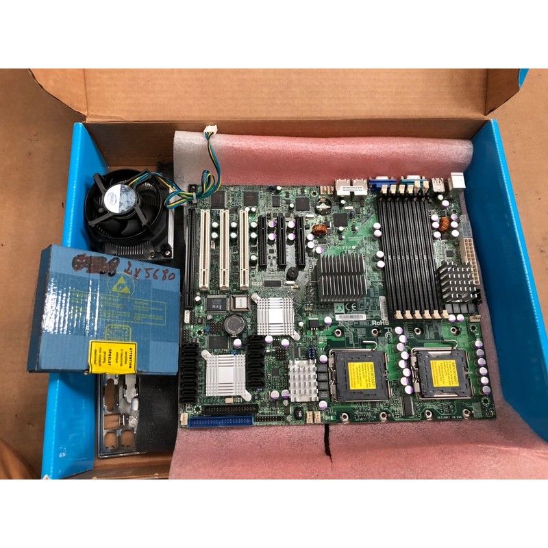 MOTHERBOARD SUPERMICRO X7DCL-3 + fan