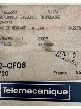 TELEMECANIQUE GK2-CF06 025730 SECTIONNEUR DISJONCT x1