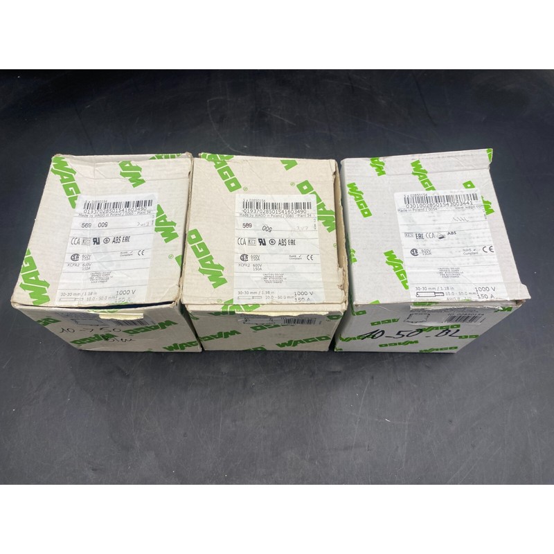 LOT DE 17 WAGO 285-150 30-30 mm 10-50 mm2 1000V 150A BORNE D
