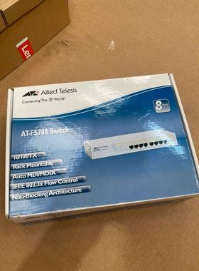 ALLIED TELESIS BOX AT-FS708 /POE-10 8PORT 10/100BTX PLUS 1 S