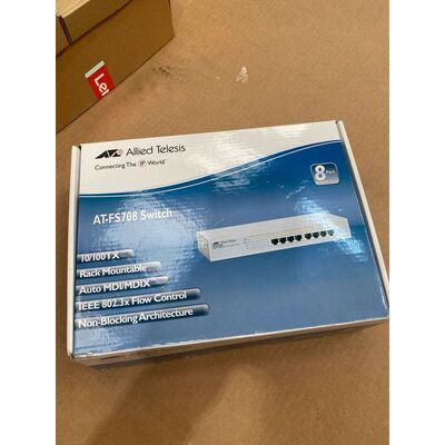 ALLIED TELESIS BOX AT-FS708 /POE-10 8PORT 10/100BTX PLUS 1 S