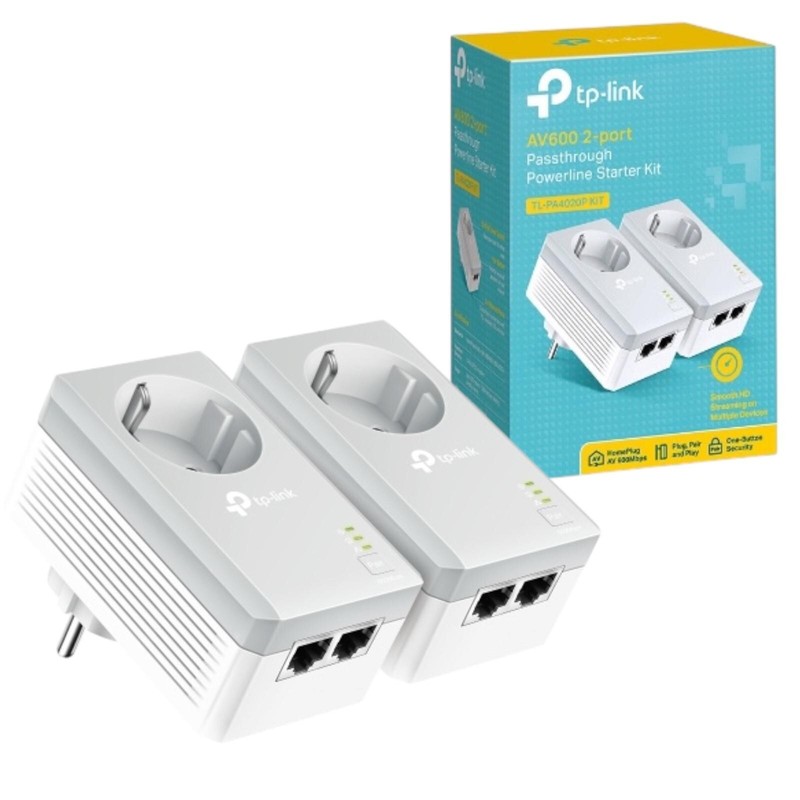 TP-Link TL-PA4020P KIT PowerLine-Adapter AV600 Steckdose 2er