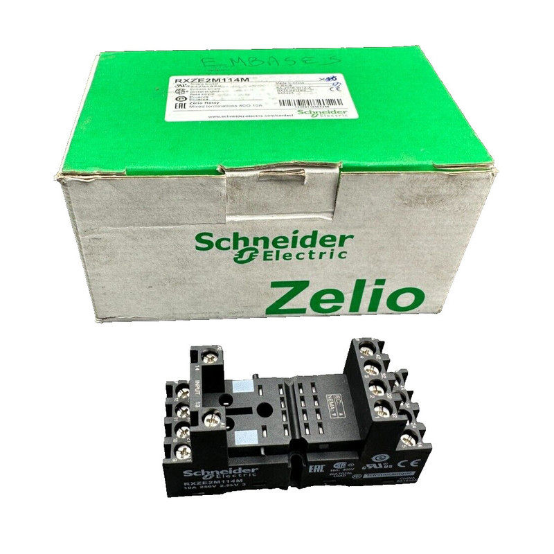 SCHNEIDER ELECTRIC RXZE2M114M ZELIO BASE SIMPLE x9pc
