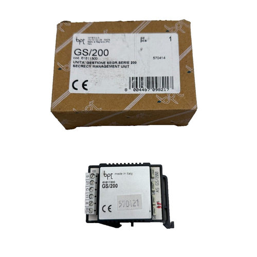 BPT GS/200 61811300 UNITE DE GESTION SECRET SERIE 200