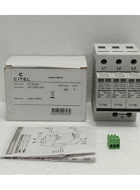 CITEL DS103RS-400 Surge Protector 440V 3P Type B/C 30kA New