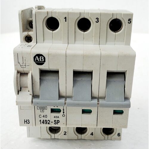 ALLEN-BRADLEY 1492-SP3C400 SER C 带 1492-ASPH3 辅助开关 #2