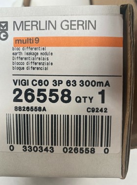 1pc x Merlin Gerin Schneider multi 9 vigi c60 26558 3p 63 30