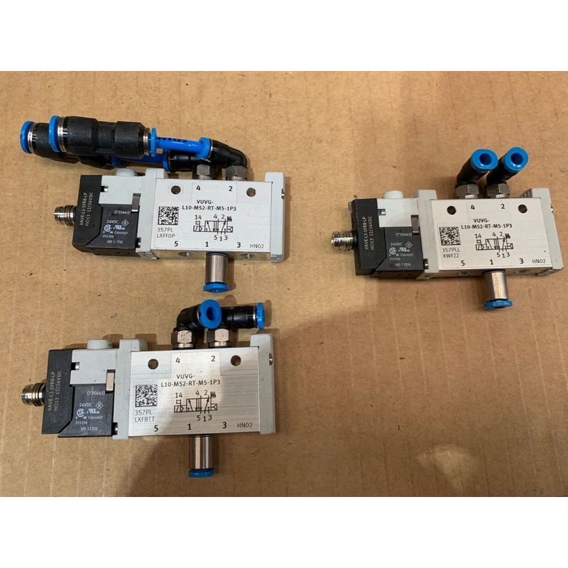 3 x Festo Solenoid valve VUVG-L10-M52-RT-M5-1P3 566457