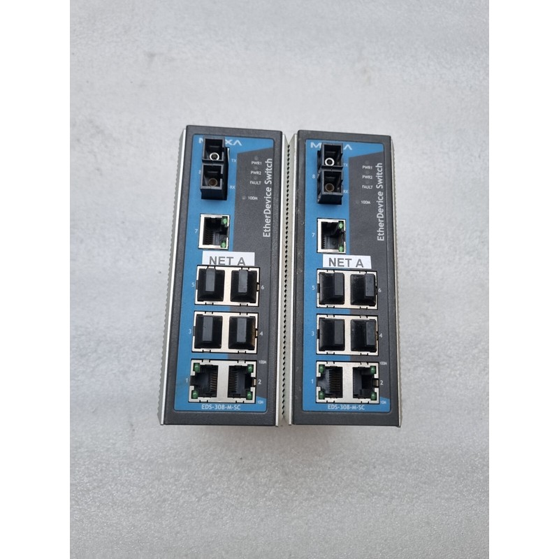Moxa EDS-308-M-SC Interruptor Ethernet Industrial Juego De 2