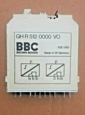 BBC 棕色 BOVERI GHR 512 0000 VO 输出模块继电器 VDE0160