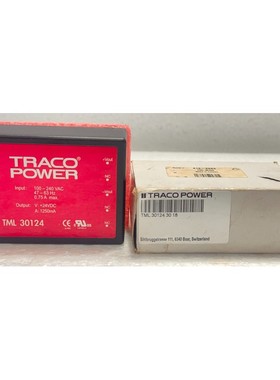 TRACO POWER TML 30124 SWITCHABLE power SUPPLY 100-240VAC,24V