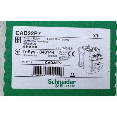 SCHNEIDER ELECTRIC CONTACTEUR AUXILIAIRE CAD32P7 x1
