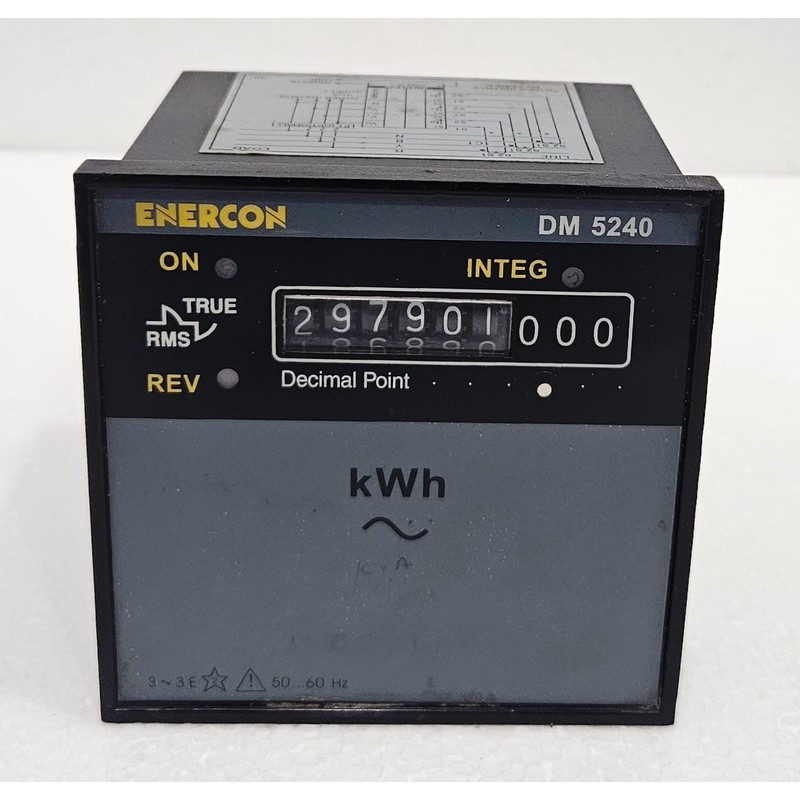 ENERCON DM-5240 Analogico Elettronico Energia Metro Aux 240V
