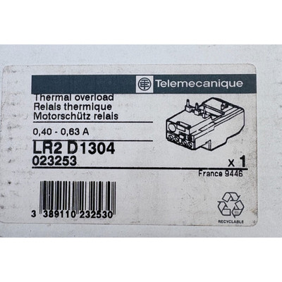 TELEMCANIQUE RELAIS THERMIQUE LR2 D1304 x1
