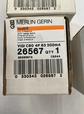 1pc x Merlin Gerin Schneider multi 9 vigi c60 26567 4p 63 30