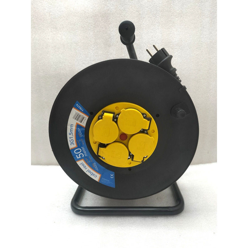 CALEX ELECTROCIRKEL 电缆轮 4 路/地球 带 50 米橡胶电缆 HO5RR-