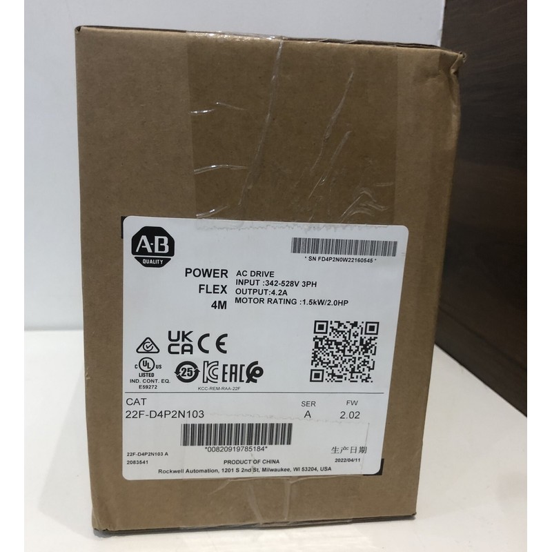 2022 Sellado 22F-D4P2N103 Powerflex 4M 1.5 Kw 2HP AC Drive