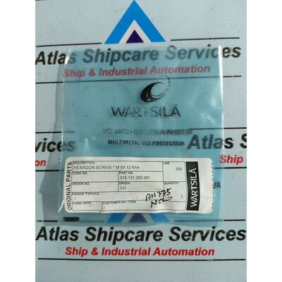 WARTSILA 015.151.365.061 Sechskant Schraube M 8x 12 Ba4