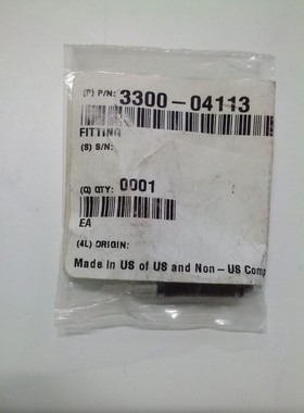 AMAT 3300-04113 FTGTBG ELBOW 90DEG 5/32T X 10-32UNF-M,全新