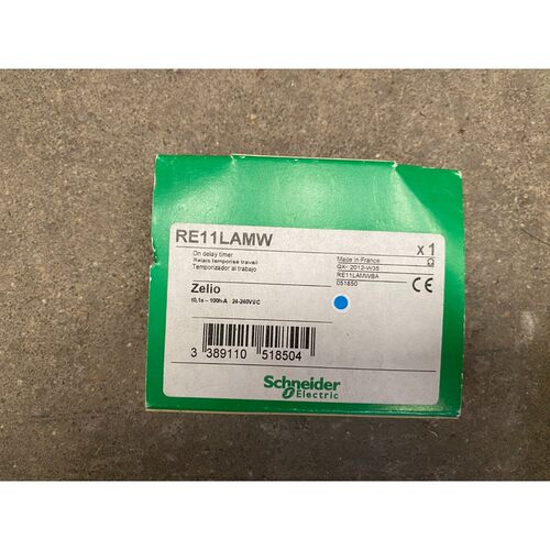 NEW SCHNEIDER ELECTRIC RE11LAMW ZELIO ON DELAY TIMER
