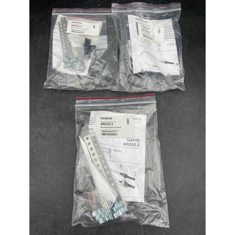 LOT DE 3 SIEMENS ARG22.2 MOUNTING ELEMENT FOR QAP22