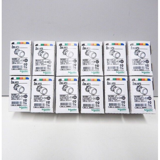 12x Schneider Electric ZB5AP2 Fronttaster m. Schutzkappe -un