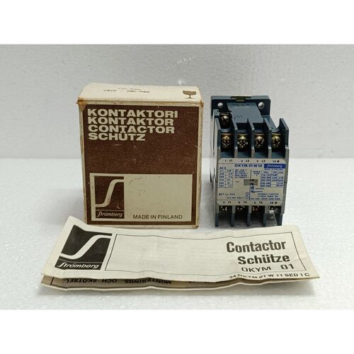 Str?mberg OKYM 01W10 Contactor 3-Pole 25A 11kW 600V New Surp