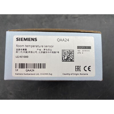 NEW SIEMENS QAA24 ROOM TEMPERATURE SENSOR