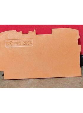 Wago 2004 端中级板 1 毫米厚橙色端子传感器控制