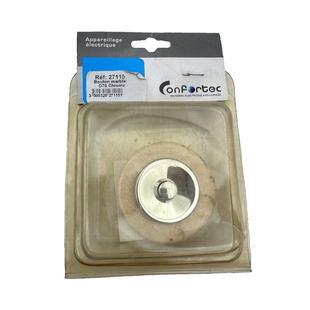 CONFORTEC 27115 BOUTON MARBRE D70 CHROME BOUTON DE SONNETTE