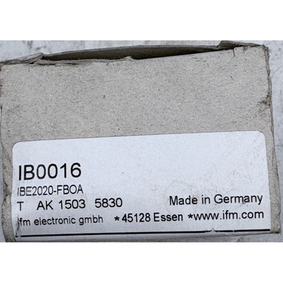 IFM ELECTRONIC IB0016 IBE2020-FBOA CAPTEUR INDUCTIF x1