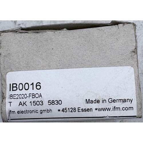 IFM ELECTRONIC IB0016 IBE2020-FBOA CAPTEUR INDUCTIF x1