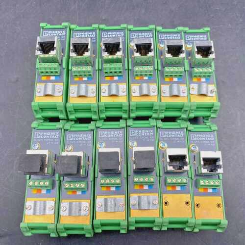 Set Of 12 PHOENIX CONTACT Fl CAT5 Terminal Box 2744610 3808