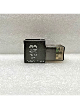 REXROTH MECMAN 04983-197-18 SOLENOID VALVE COIL 24VDC 10W