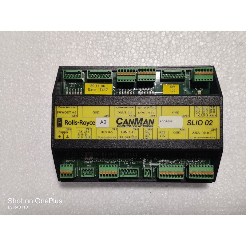 劳斯莱斯 CanMan SLIO02 控制器网络